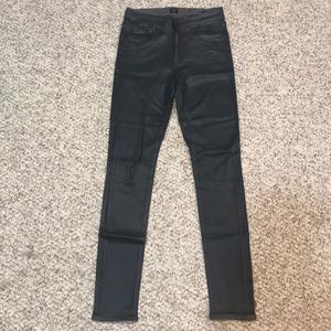 Rocket high rise grey coated jeans COH